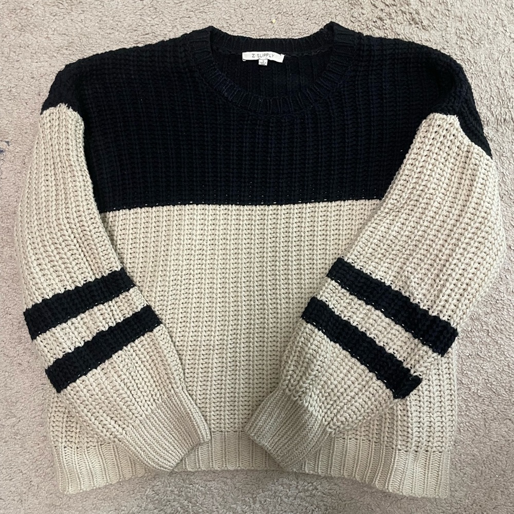 Z Supply Black Knit Sweater
